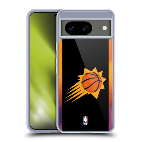 NBA Phoenix Suns Logo Black Design Soft Gel Case for Google Pixel 8