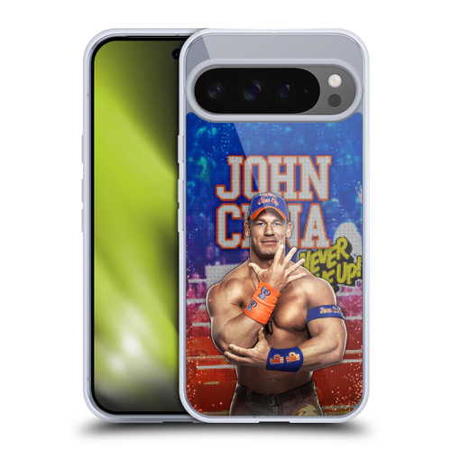 WWE 2017 John Cena LED Image Soft Gel Case for Google Pixel 9 Pro XL
