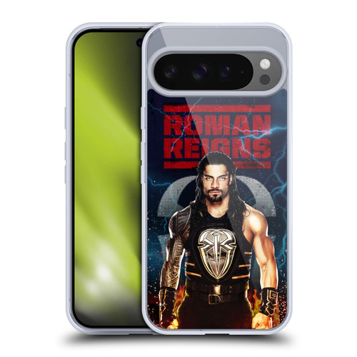 WWE 2017 Roman Reigns LED Image Soft Gel Case for Google Pixel 9 Pro XL