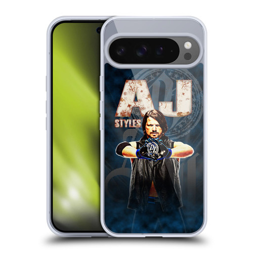 WWE Superstars AJ Styles Soft Gel Case for Google Pixel 9 Pro XL