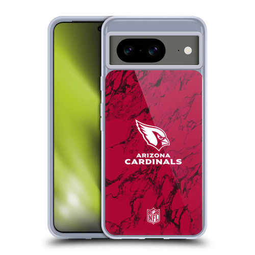 NFL Arizona Cardinals Graphics Coloured Marble Soft Gel Case for Google Pixel 8