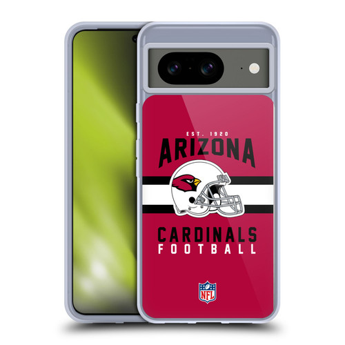 NFL Arizona Cardinals Graphics Helmet Typography Soft Gel Case for Google Pixel 8
