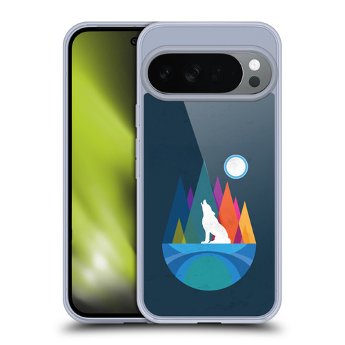 Dave Loblaw Contemporary Art Wolf Mountain With Texture Soft Gel Case for Google Pixel 10