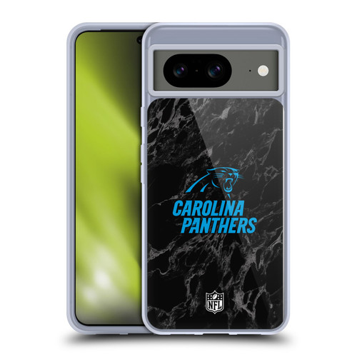 NFL Carolina Panthers Graphics Coloured Marble Soft Gel Case for Google Pixel 8