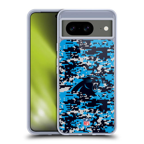NFL Carolina Panthers Graphics Digital Camouflage Soft Gel Case for Google Pixel 8