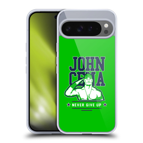 WWE Superstars 8 John Cena Never Give Up 2 Soft Gel Case for Google Pixel 9 Pro XL