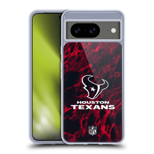 NFL Houston Texans Graphics Coloured Marble Soft Gel Case for Google Pixel 8