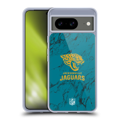 NFL Jacksonville Jaguars Graphics Coloured Marble Soft Gel Case for Google Pixel 8