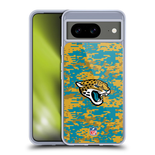 NFL Jacksonville Jaguars Graphics Digital Camouflage Soft Gel Case for Google Pixel 8