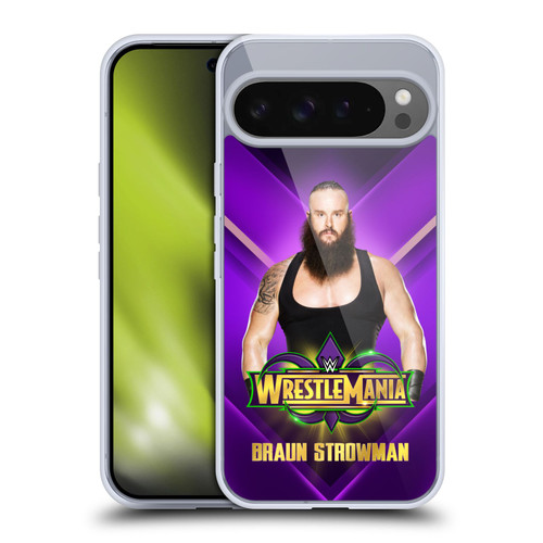 WWE Wrestlemania 34 Superstars Braun Strowman Soft Gel Case for Google Pixel 9 Pro XL