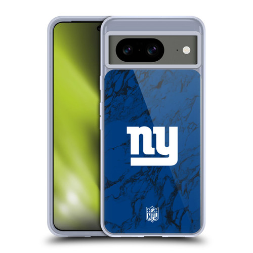NFL New York Giants Graphics Coloured Marble Soft Gel Case for Google Pixel 8