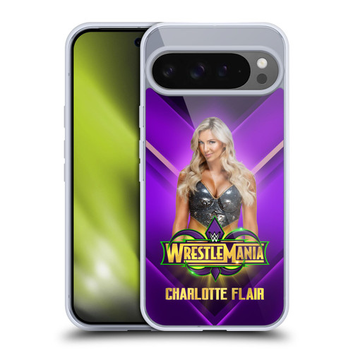 WWE Wrestlemania 34 Superstars Charlotte Flair Soft Gel Case for Google Pixel 9 Pro XL