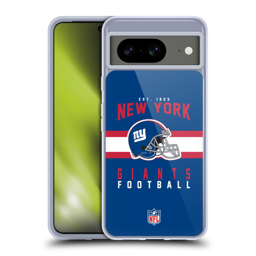 NFL New York Giants Graphics Helmet Typography Soft Gel Case for Google Pixel 8