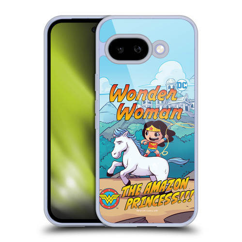 Super Friends DC Comics Toddlers Comic Covers Wonder Woman 2 Soft Gel Case for Google Pixel 9A