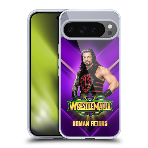 WWE Wrestlemania 34 Superstars Roman Reigns Soft Gel Case for Google Pixel 9 Pro XL