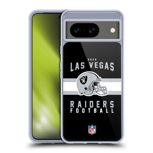 NFL Las Vegas Raiders Graphics Helmet Typography Soft Gel Case for Google Pixel 8