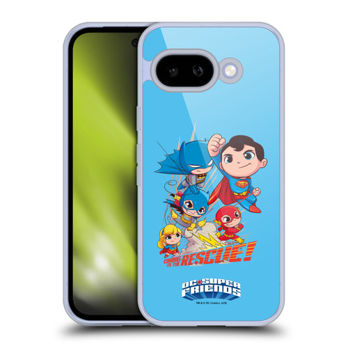 Super Friends DC Comics Toddlers Composed Art Group 1 Soft Gel Case for Google Pixel 9A