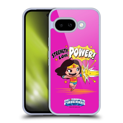 Super Friends DC Comics Toddlers Composed Art Wonder Woman Soft Gel Case for Google Pixel 9A