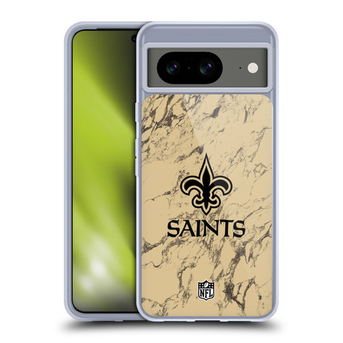 NFL New Orleans Saints Graphics Coloured Marble Soft Gel Case for Google Pixel 8