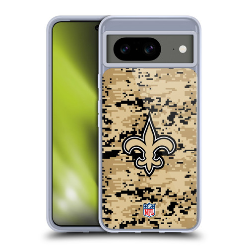 NFL New Orleans Saints Graphics Digital Camouflage Soft Gel Case for Google Pixel 8