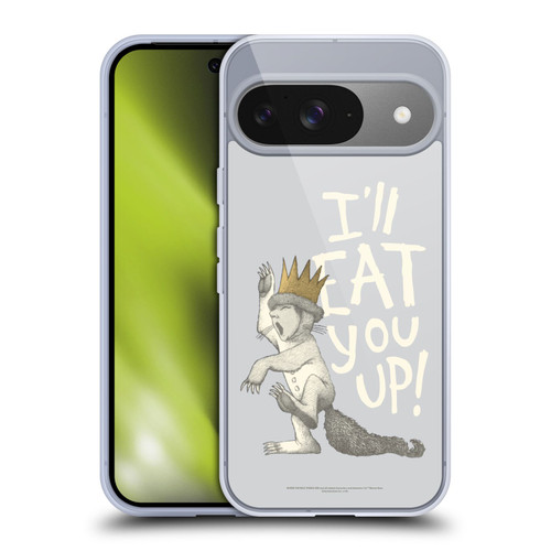 Where the Wild Things Are Literary Graphics Eat You Up Soft Gel Case for Google Pixel 9 / Pixel 9 Pro