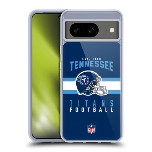 NFL Tennessee Titans Graphics Helmet Typography Soft Gel Case for Google Pixel 8