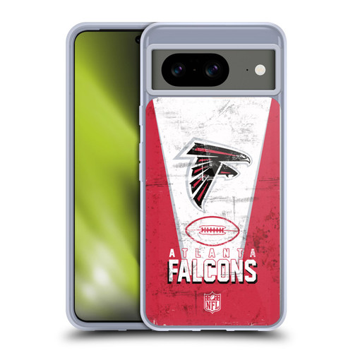 NFL Atlanta Falcons Logo Art Banner Soft Gel Case for Google Pixel 8