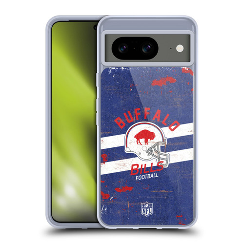 NFL Buffalo Bills Logo Art Helmet Distressed Soft Gel Case for Google Pixel 8