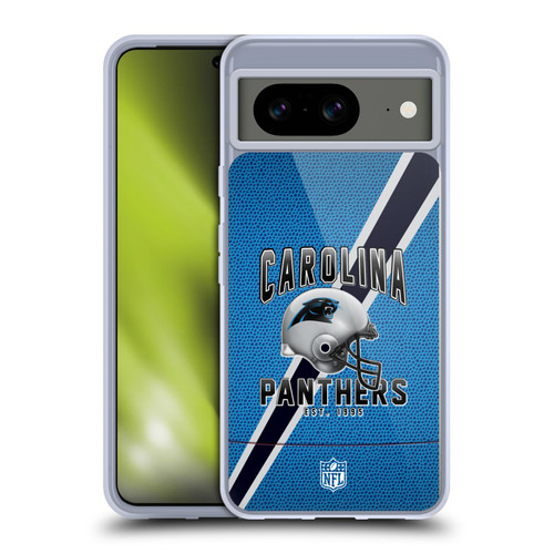 NFL Carolina Panthers Logo Art Football Stripes Soft Gel Case for Google Pixel 8