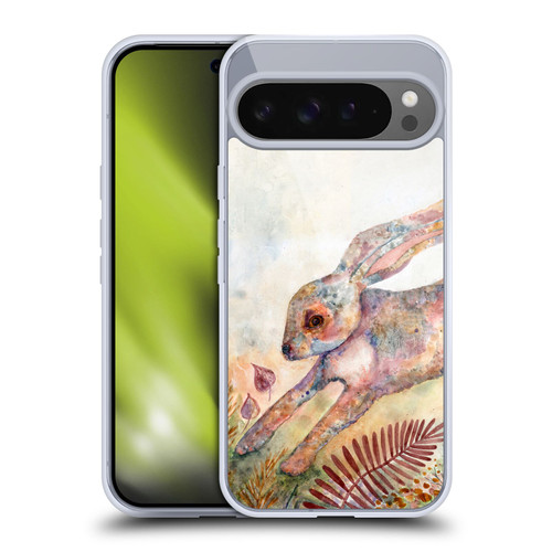 Wyanne Animals Bunny Escape Painting Soft Gel Case for Google Pixel 9 Pro XL