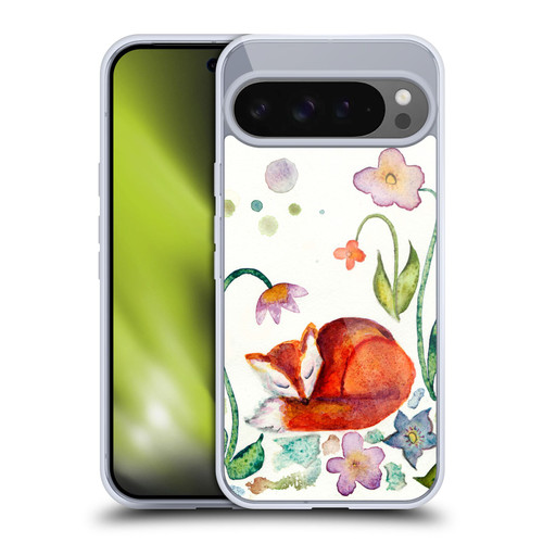 Wyanne Animals Fox Napping In The Garden Soft Gel Case for Google Pixel 9 Pro XL