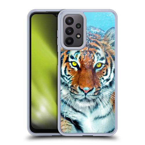 Aimee Stewart Animals Yellow Tiger Soft Gel Case for Samsung Galaxy A23 / 5G (2022)