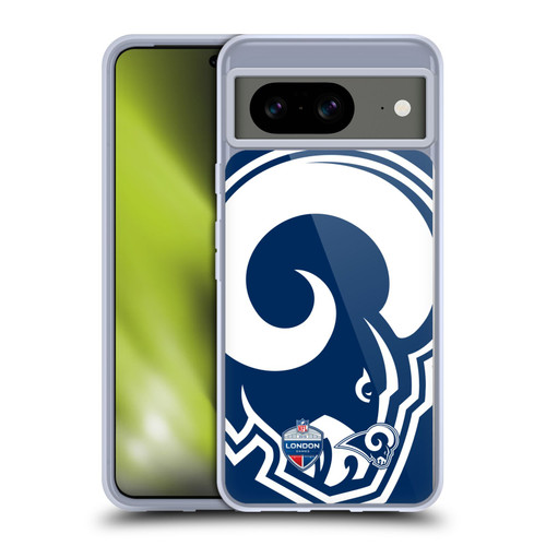 NFL 2019 London Games Oversized Rams Soft Gel Case for Google Pixel 8