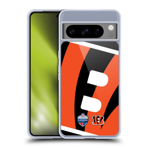 NFL 2019 London Games Oversized Bengals Soft Gel Case for Google Pixel 8 Pro