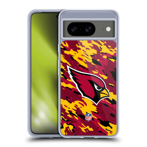 NFL Arizona Cardinals Logo Camou Soft Gel Case for Google Pixel 8
