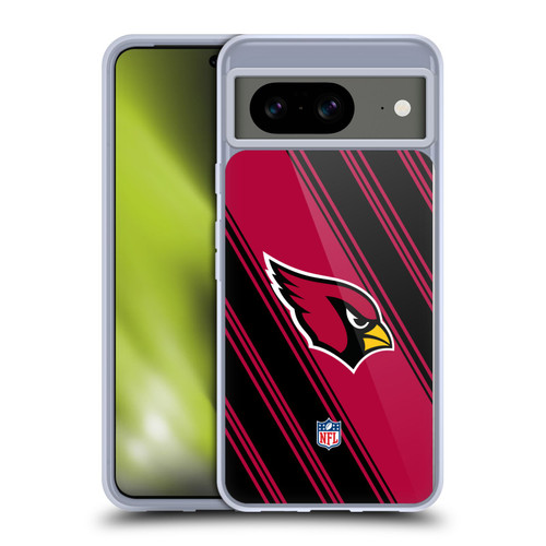 NFL Arizona Cardinals Artwork Stripes Soft Gel Case for Google Pixel 8