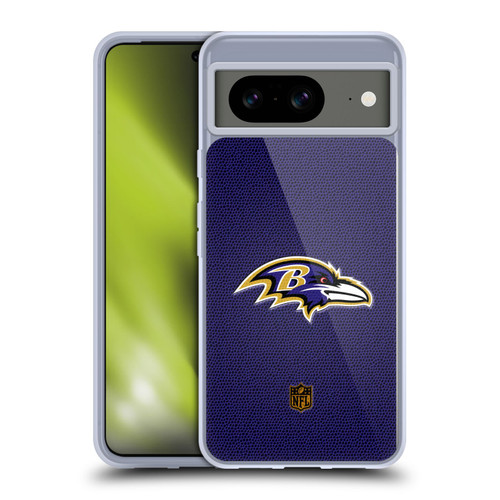NFL Baltimore Ravens Logo Football Soft Gel Case for Google Pixel 8