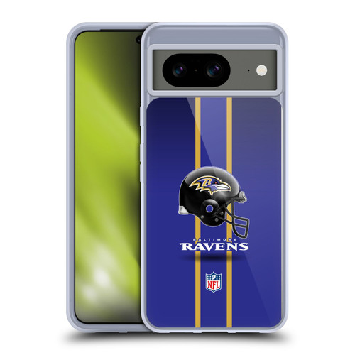 NFL Baltimore Ravens Logo Helmet Soft Gel Case for Google Pixel 8