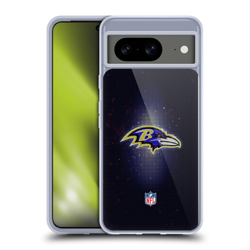 NFL Baltimore Ravens Artwork LED Soft Gel Case for Google Pixel 8