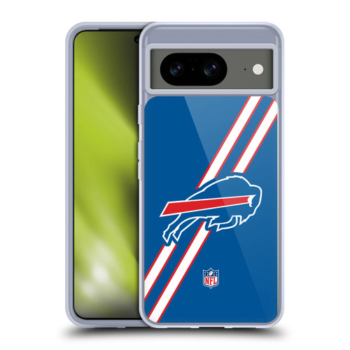 NFL Buffalo Bills Logo Stripes Soft Gel Case for Google Pixel 8