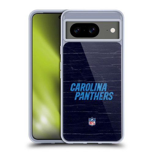 NFL Carolina Panthers Logo Distressed Look Soft Gel Case for Google Pixel 8