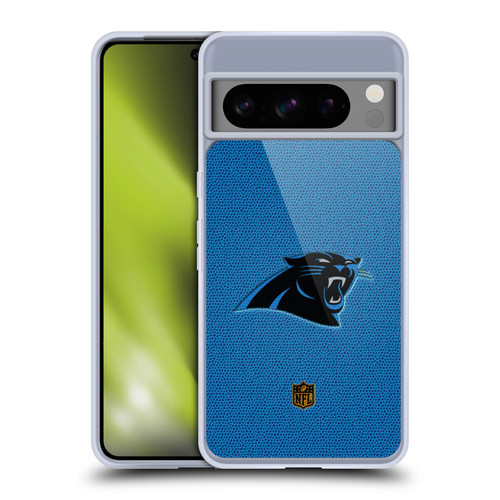 NFL Carolina Panthers Logo Football Soft Gel Case for Google Pixel 8 Pro
