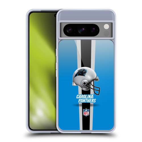 NFL Carolina Panthers Logo Helmet Soft Gel Case for Google Pixel 8 Pro