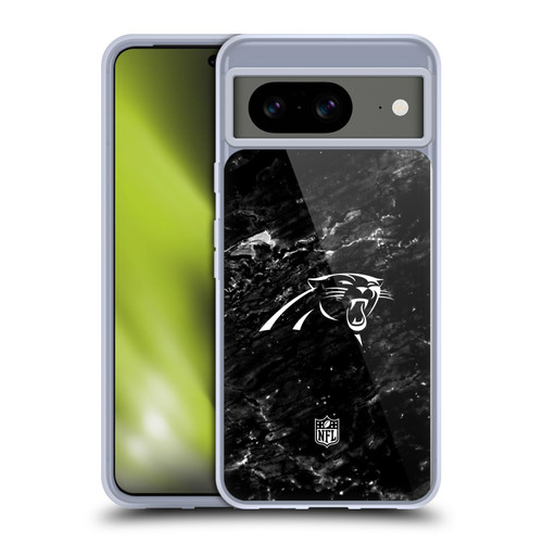 NFL Carolina Panthers Artwork Marble Soft Gel Case for Google Pixel 8