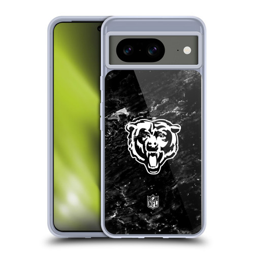NFL Chicago Bears Artwork Marble Soft Gel Case for Google Pixel 8