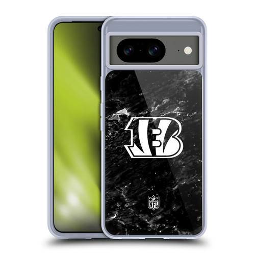 NFL Cincinnati Bengals Artwork Marble Soft Gel Case for Google Pixel 8