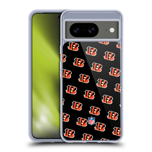 NFL Cincinnati Bengals Artwork Patterns Soft Gel Case for Google Pixel 8