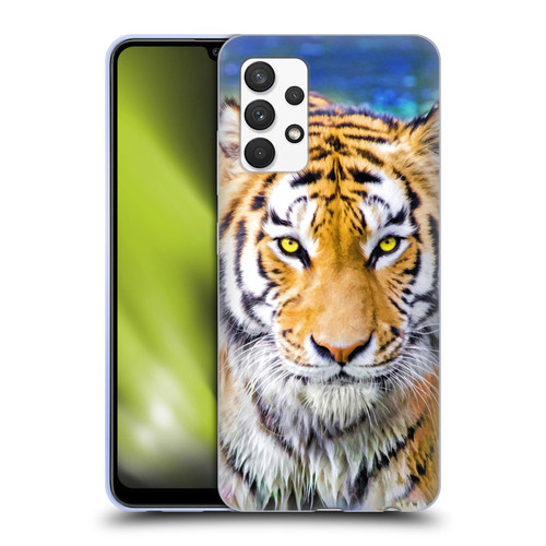 Aimee Stewart Animals Tiger and Lily Soft Gel Case for Samsung Galaxy A32 (2021)