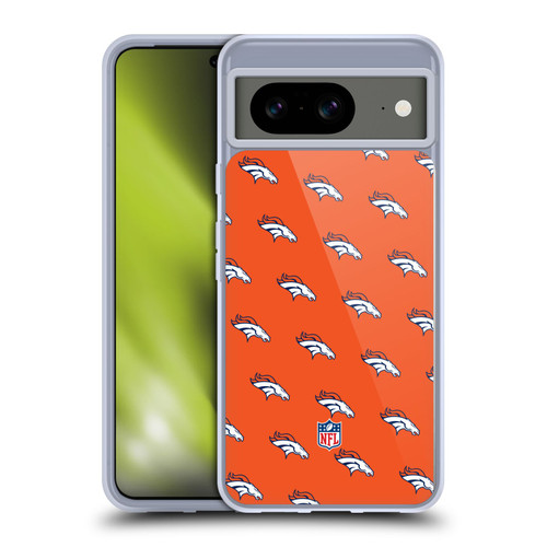 NFL Denver Broncos Artwork Patterns Soft Gel Case for Google Pixel 8