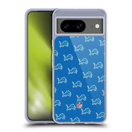 NFL Detroit Lions Artwork Patterns Soft Gel Case for Google Pixel 8